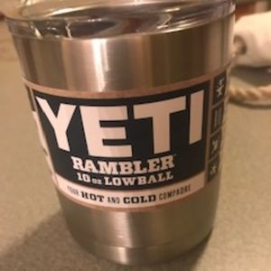 NEW Yeti Rambler 10 oz lowball - silver